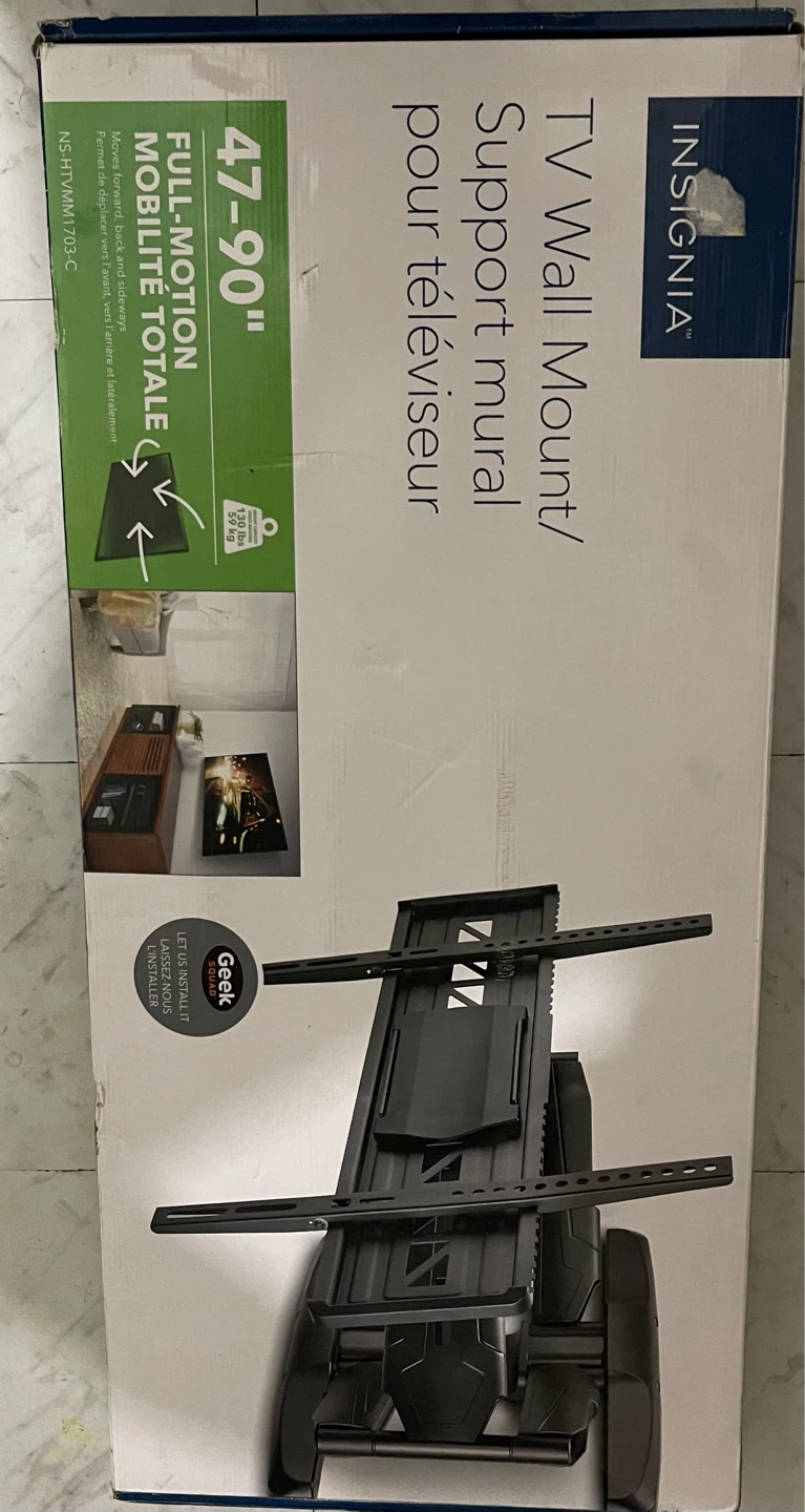 Insignia Full-Motion TV Wall Mount for 47-90" TVs