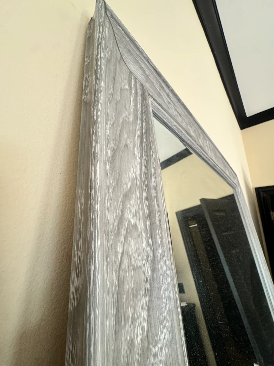 Grey Wood Framed Full Length Mirror - photo 2