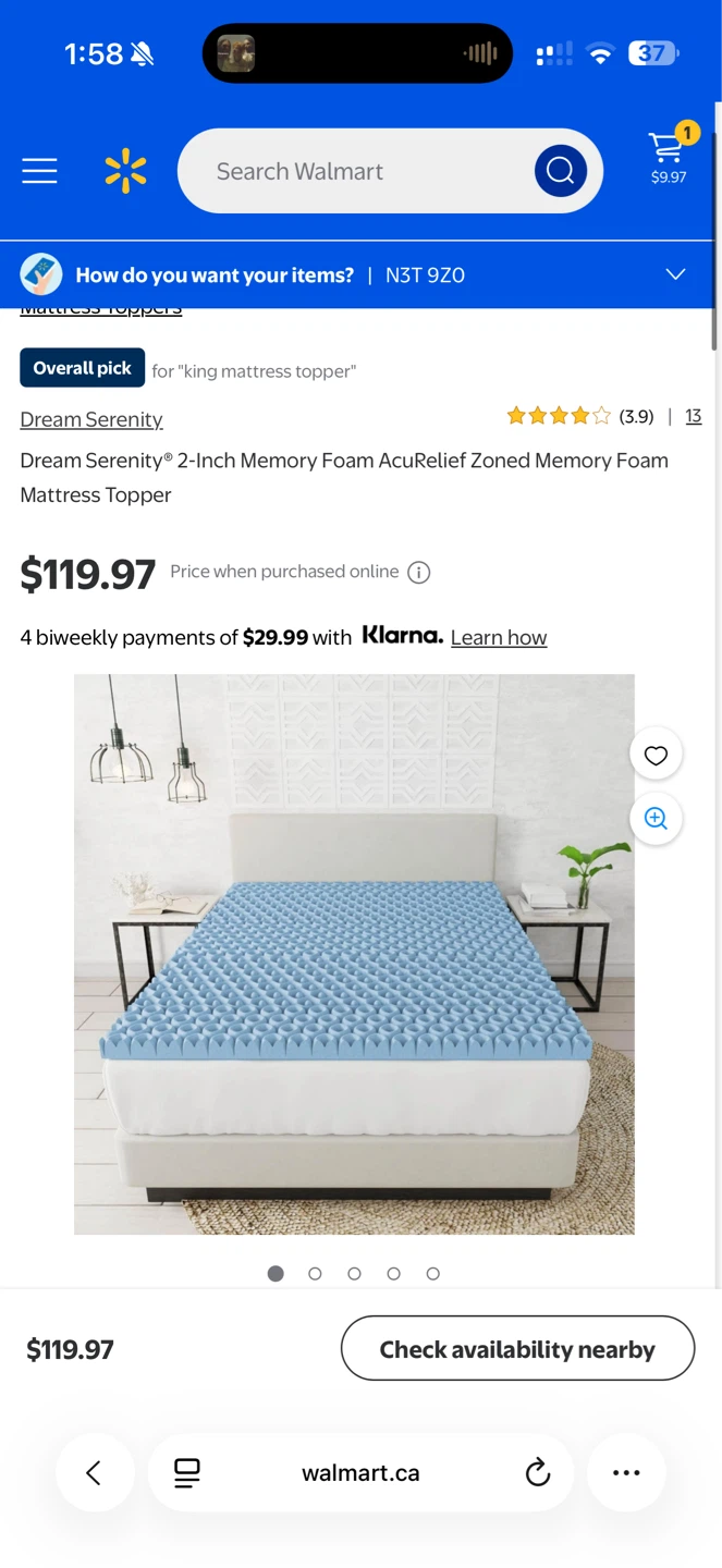 Dream Serenity 2-Inch Memory Foam Mattress Topper