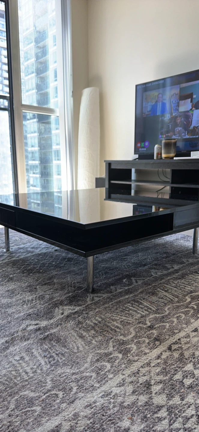 Black Square Coffee Table - photo 2