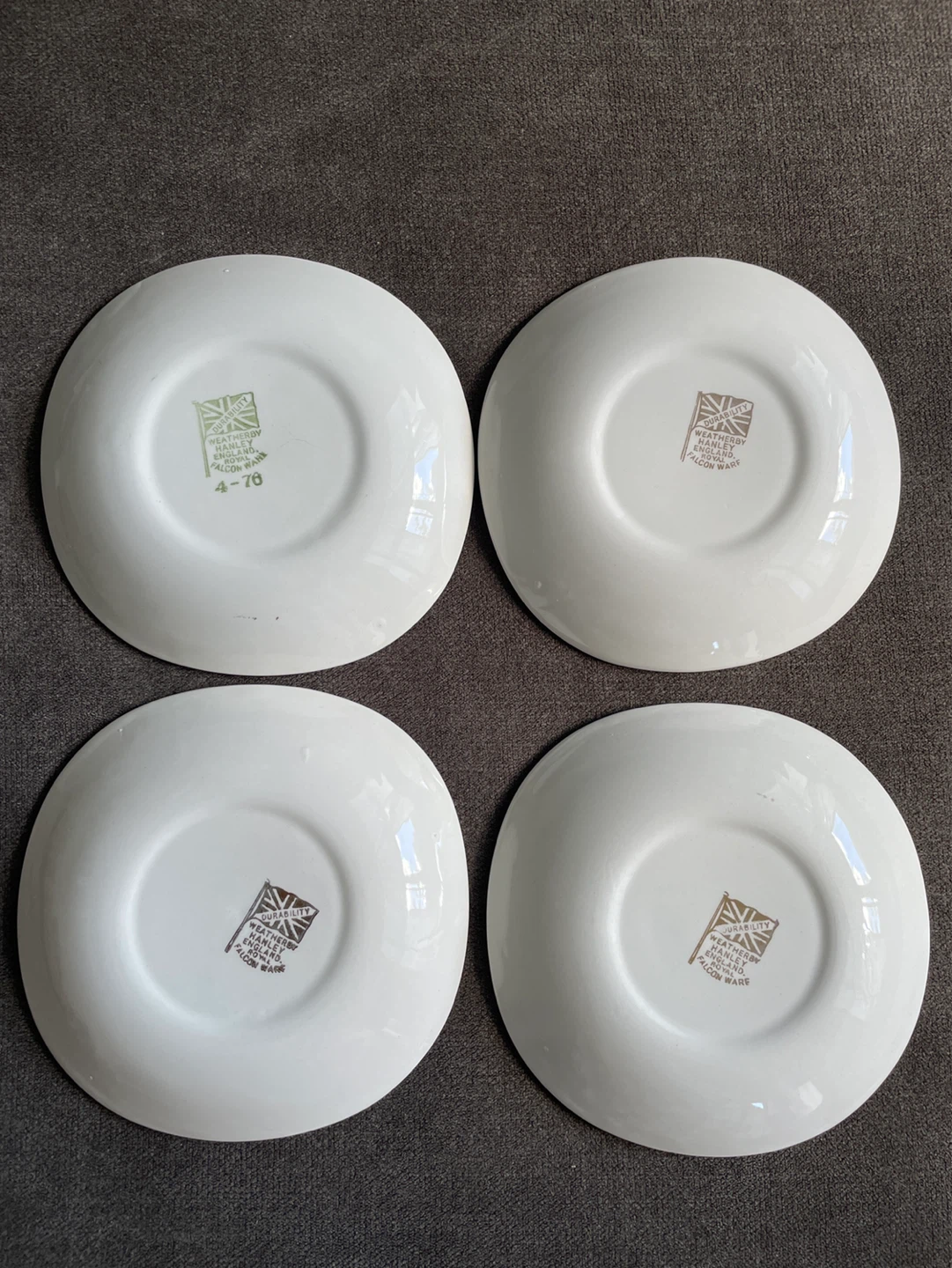 Wetherby Royal Falcon Ware Cat Plates Set of 4 - photo 2