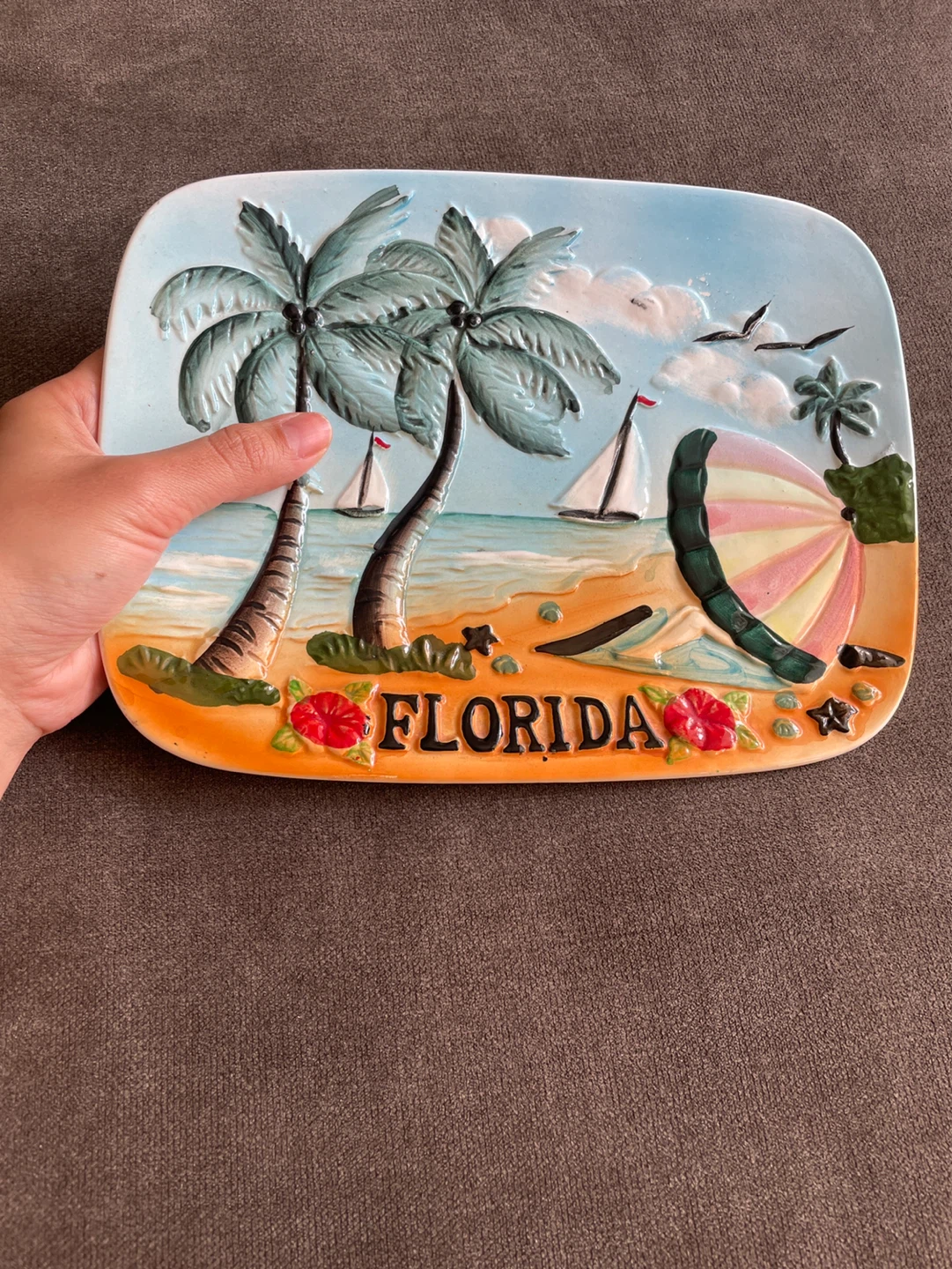 Vintage Florida Themed Decorative Plate - photo 5