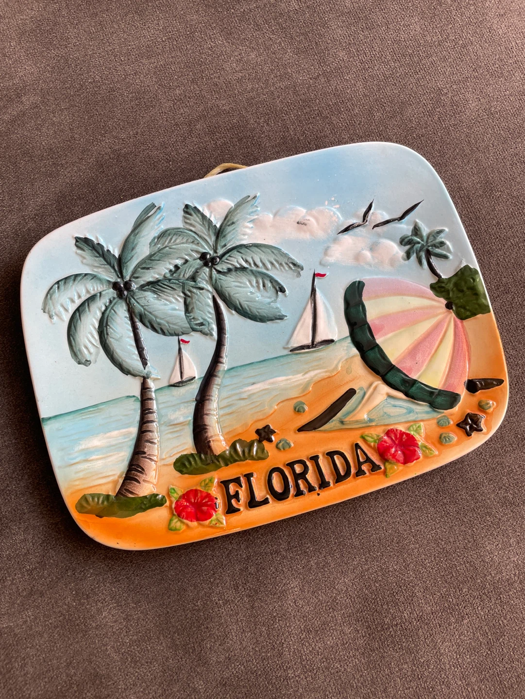 Vintage Florida Themed Decorative Plate - photo 4