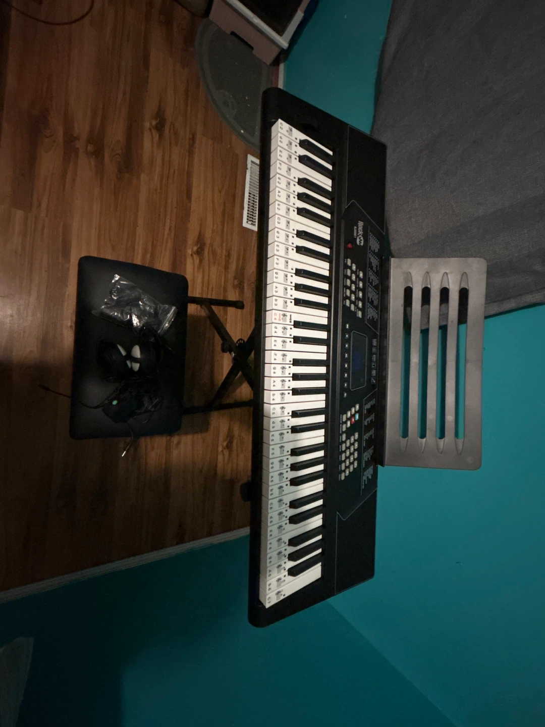 RockJam RK1000 Keyboard with Stand, Bench, and Headphones - photo 4