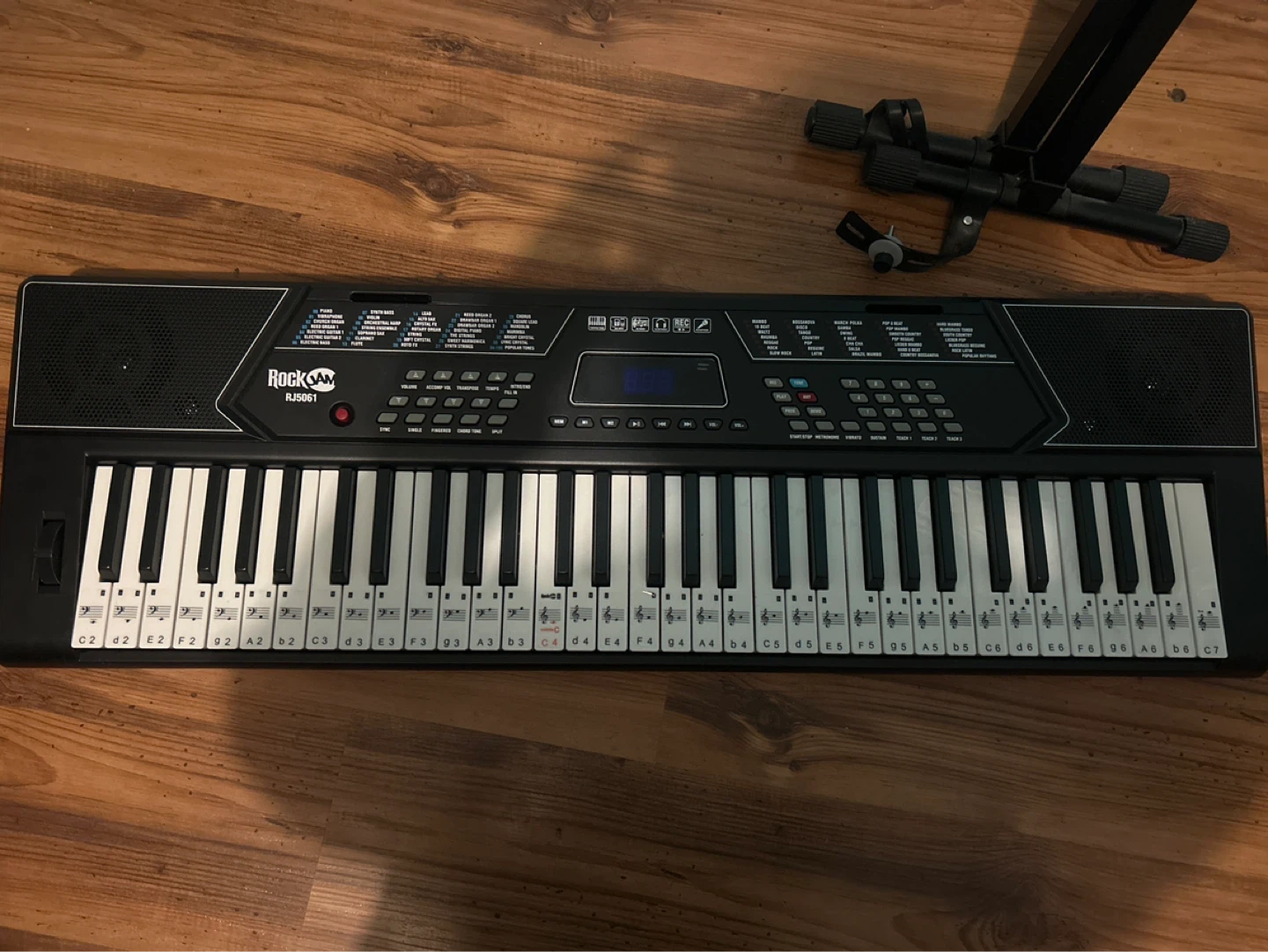 RockJam RK1000 Keyboard with Stand, Bench, and Headphones - photo 2