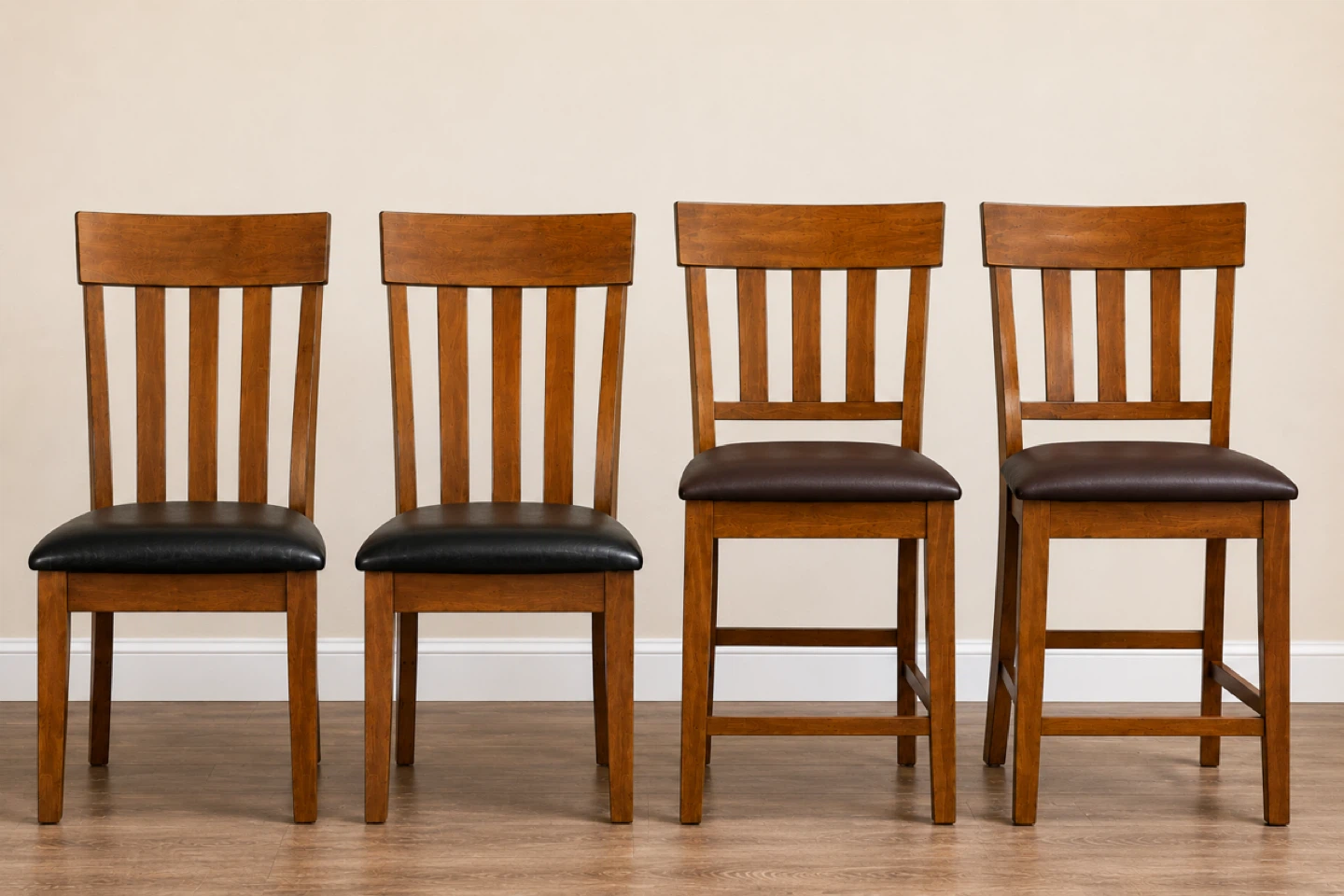 4 Set of signature design by Ashley dining (2) and counter (2)