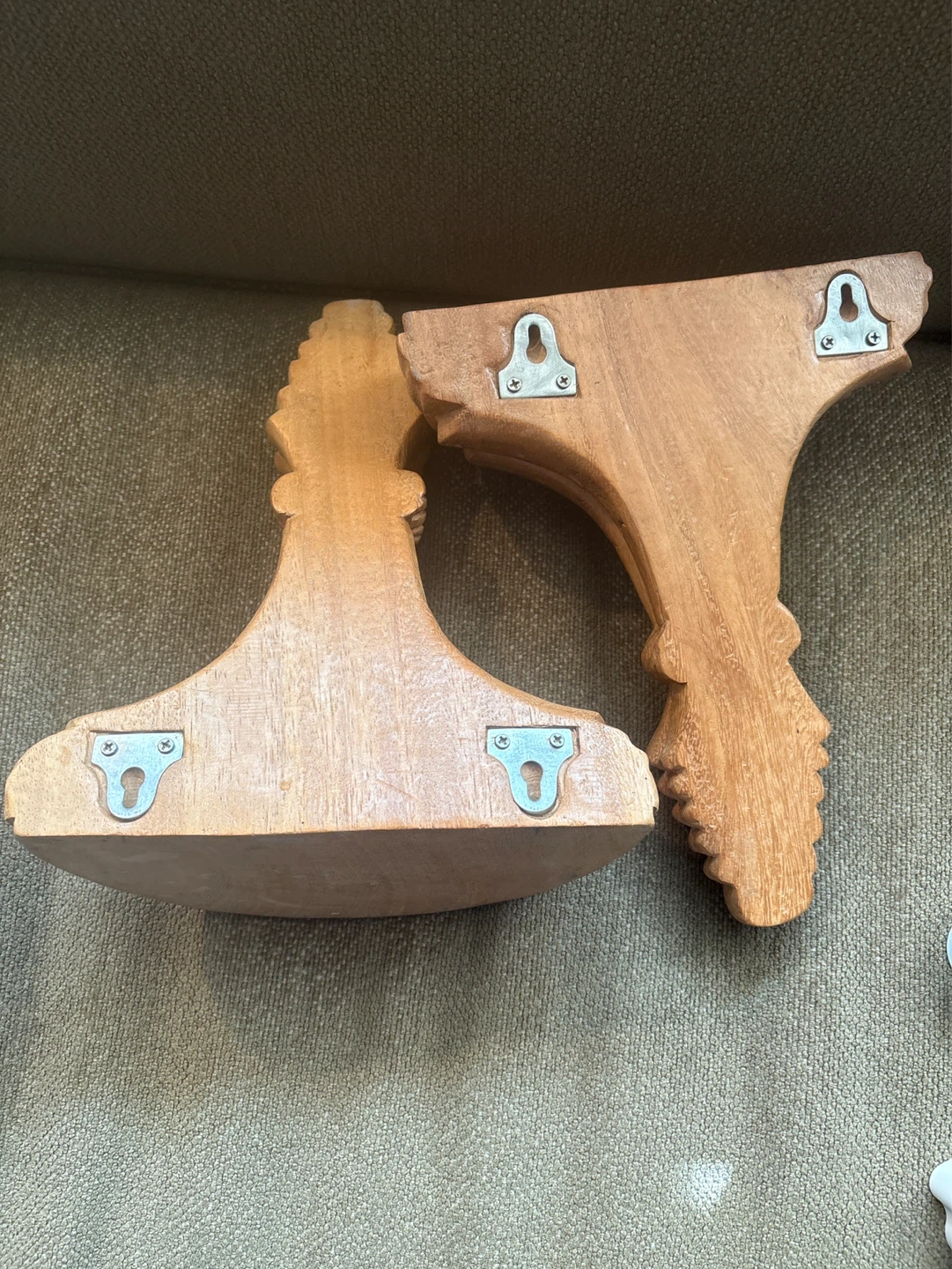 Wooden Decorative Wall Brackets - Set of 2 - photo 3
