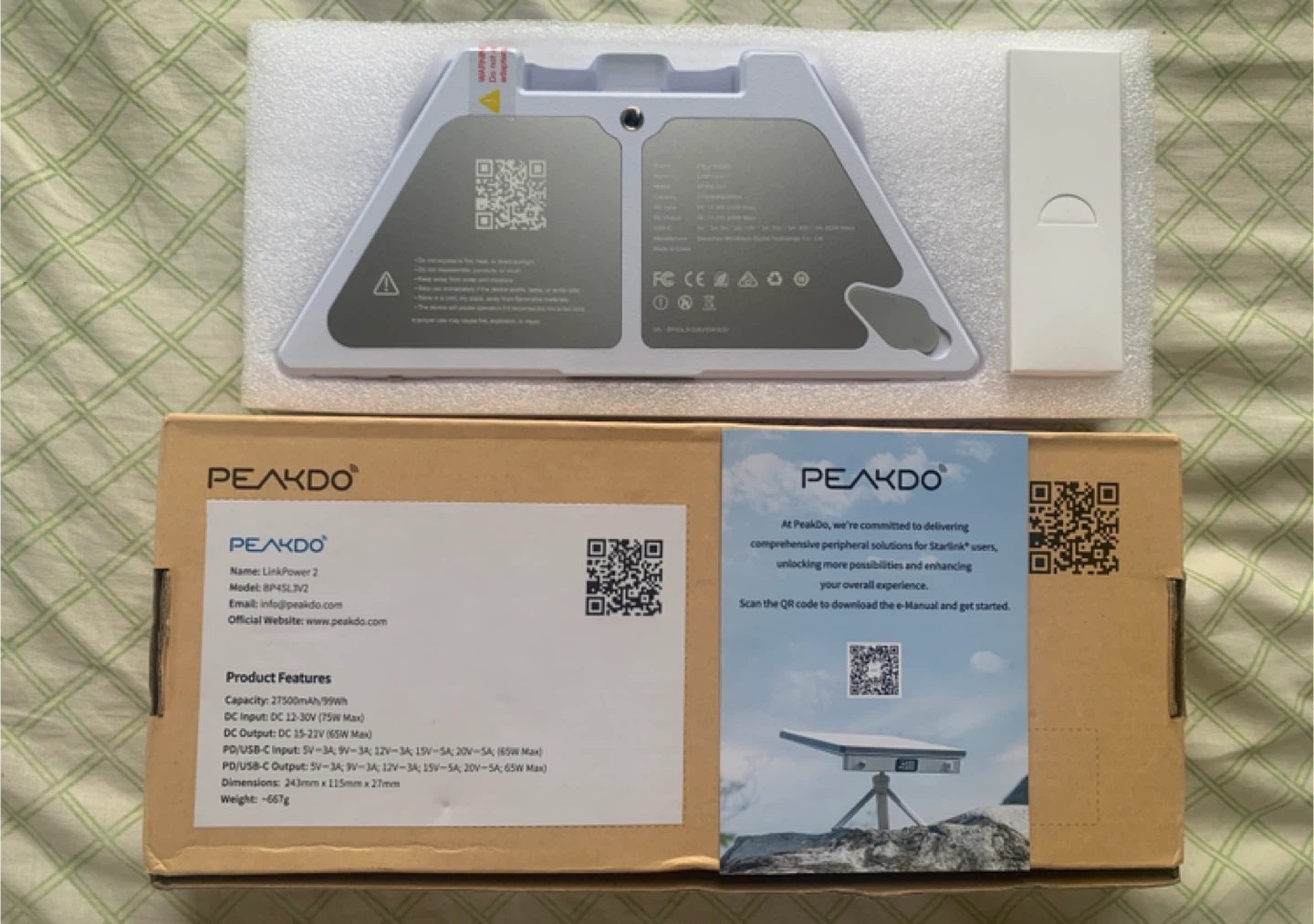 PeakDo LinkPower 2 | Power Bank for Starlink Mini 27500mAh 99Wh