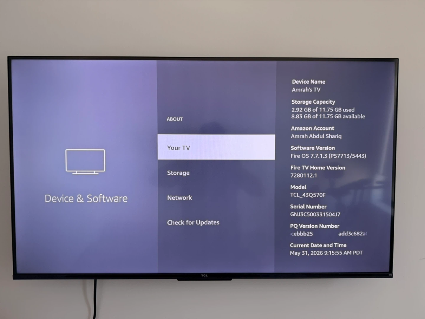 TCL 43" Q570F Fire Gaming TV - photo 2