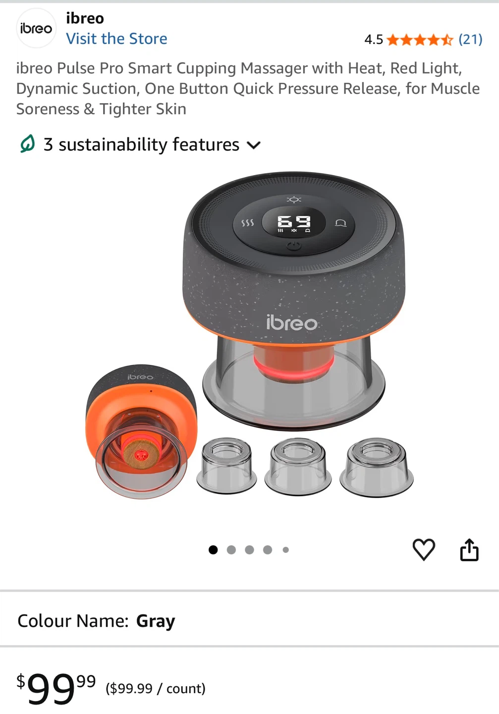 Ibreo Pulse Pro Smart Cupping Massager - photo 2