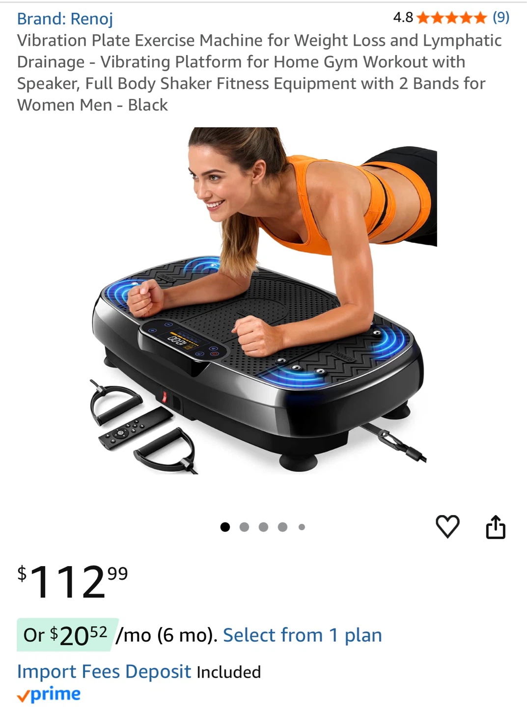 Renoj Vibration Plate Exercise Machine - photo 2