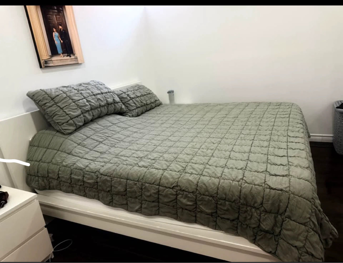 IKEA MALM High King bed frame with storage boxes - photo 2