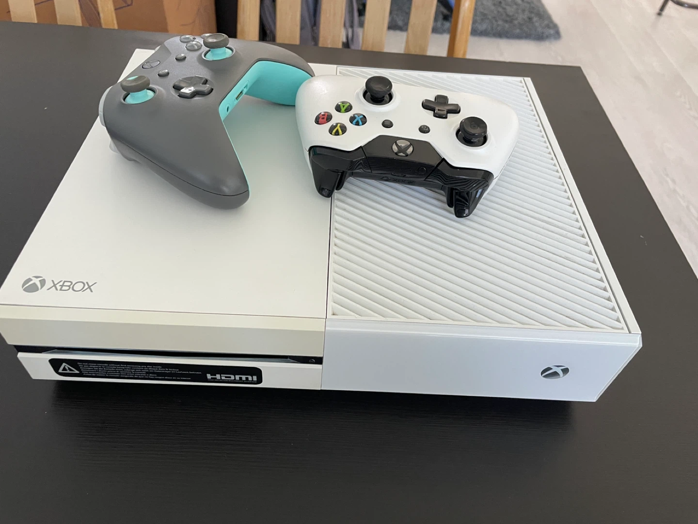 Xbox One Console with Two Controllers