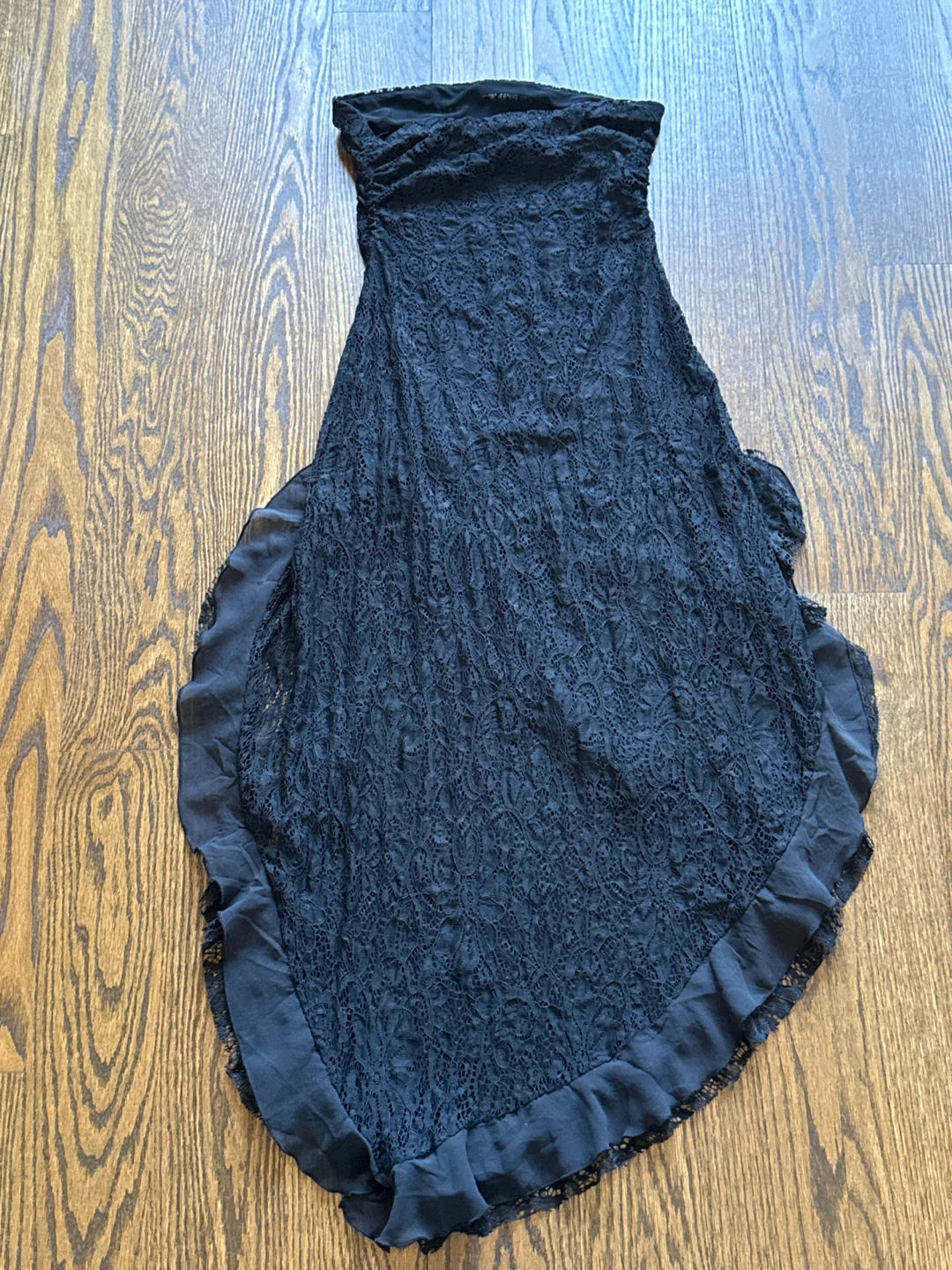 Black Lace Strapless Dress - photo 2