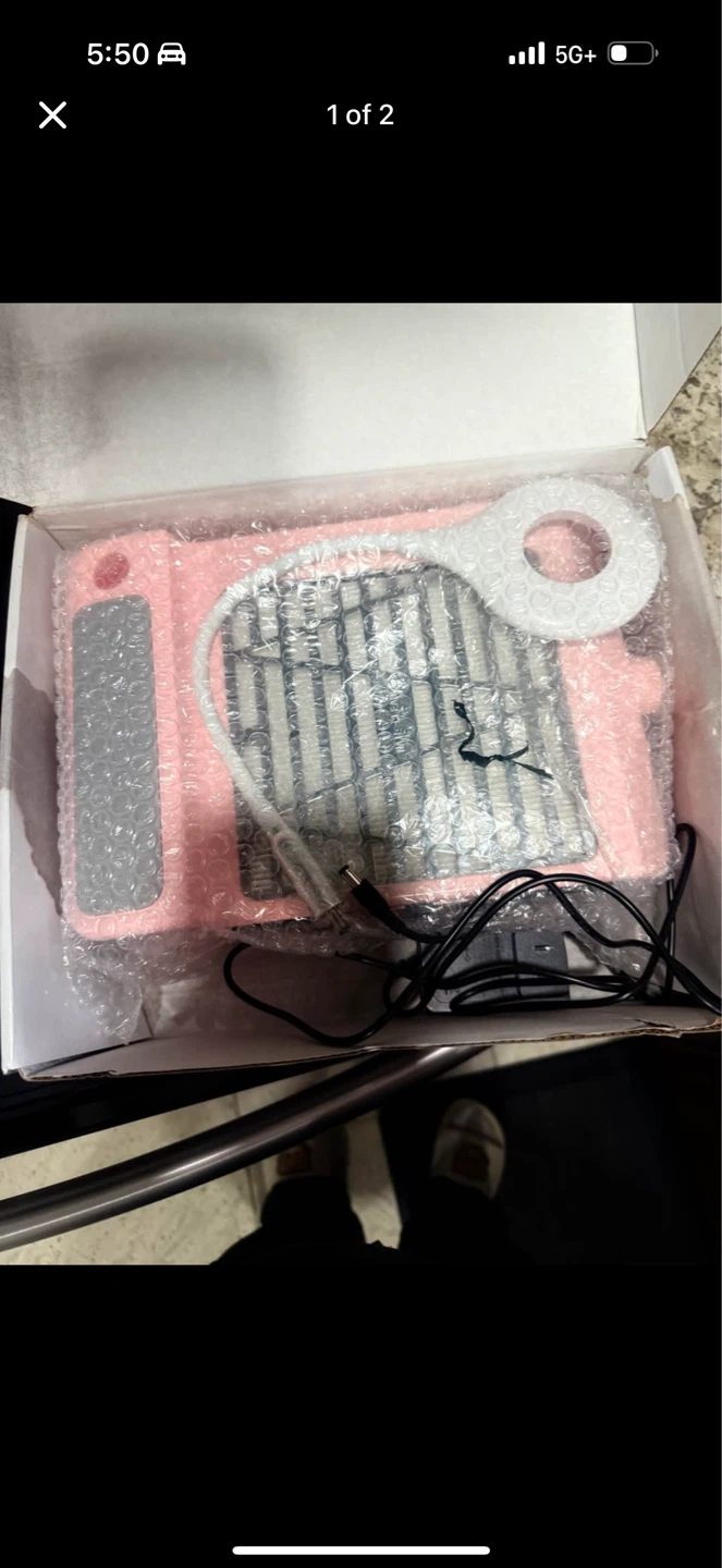 I.B.N G Nail Dust Collector with Lamp - Pink - photo 2