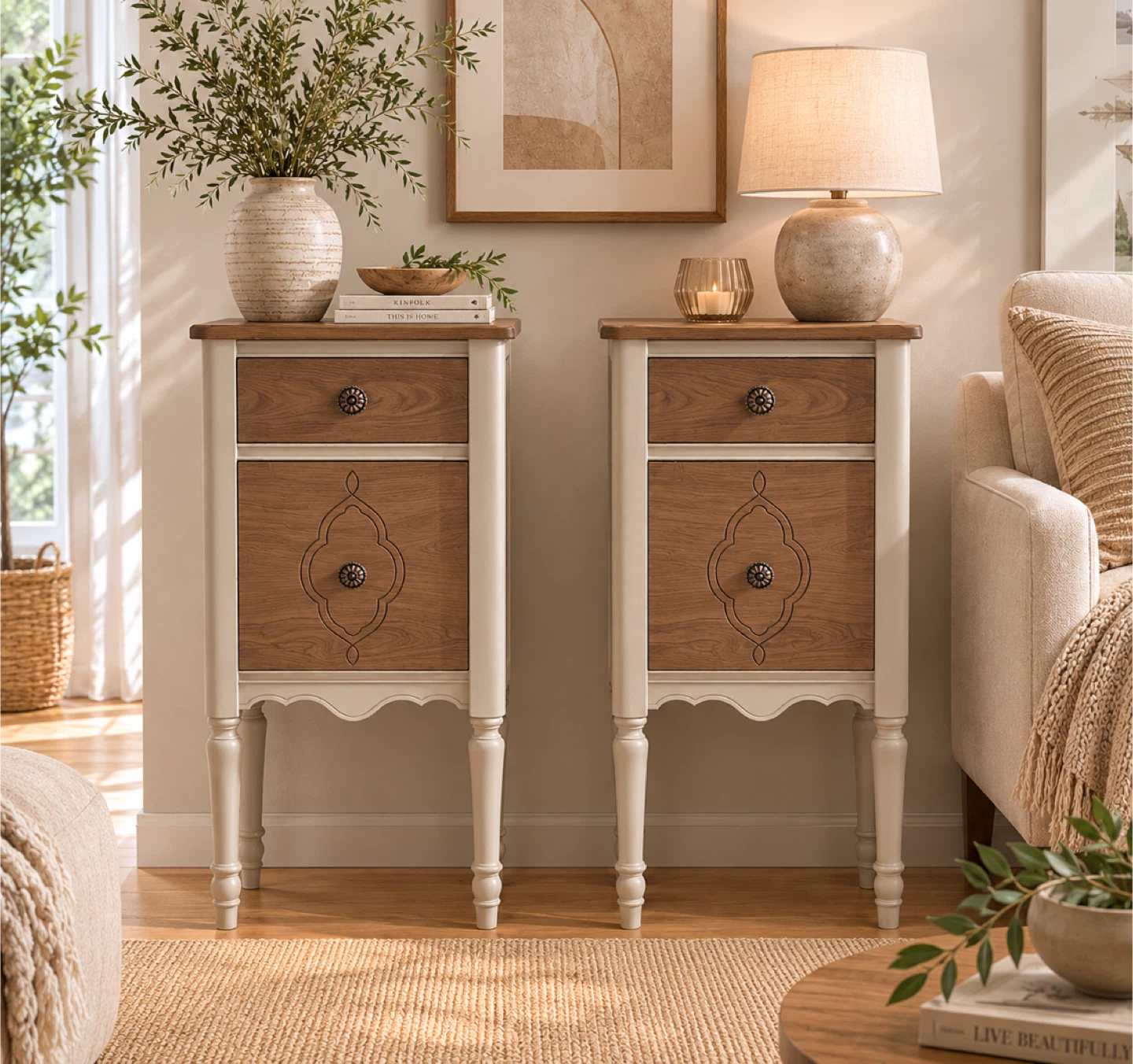 ✨Warm Walnut Accent Tables✨