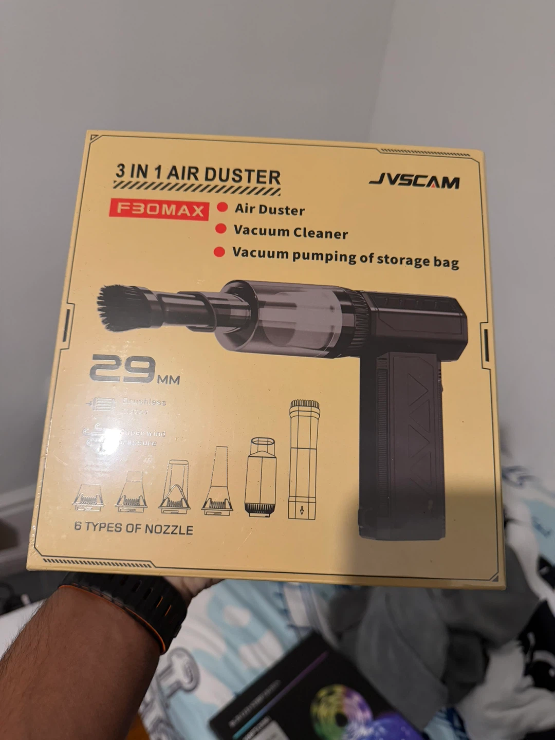 JVSCAM F30MAX 3-in-1 Air Duster
