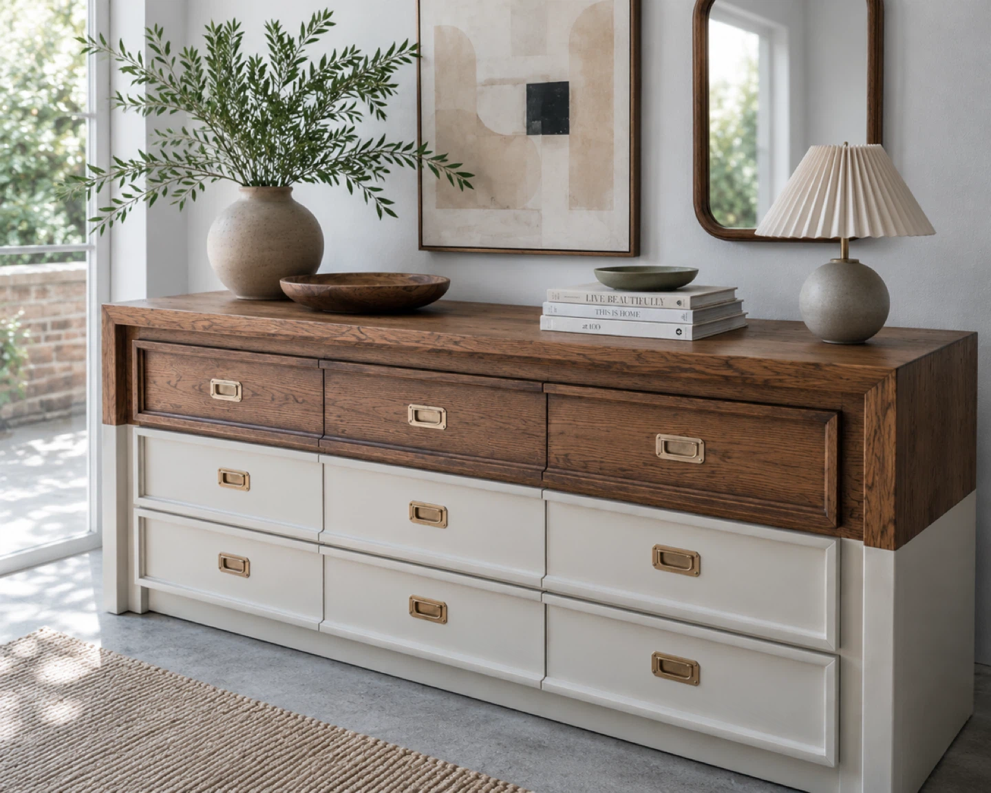✨Vintage Campaign Dresser - Modern Organic Style✨