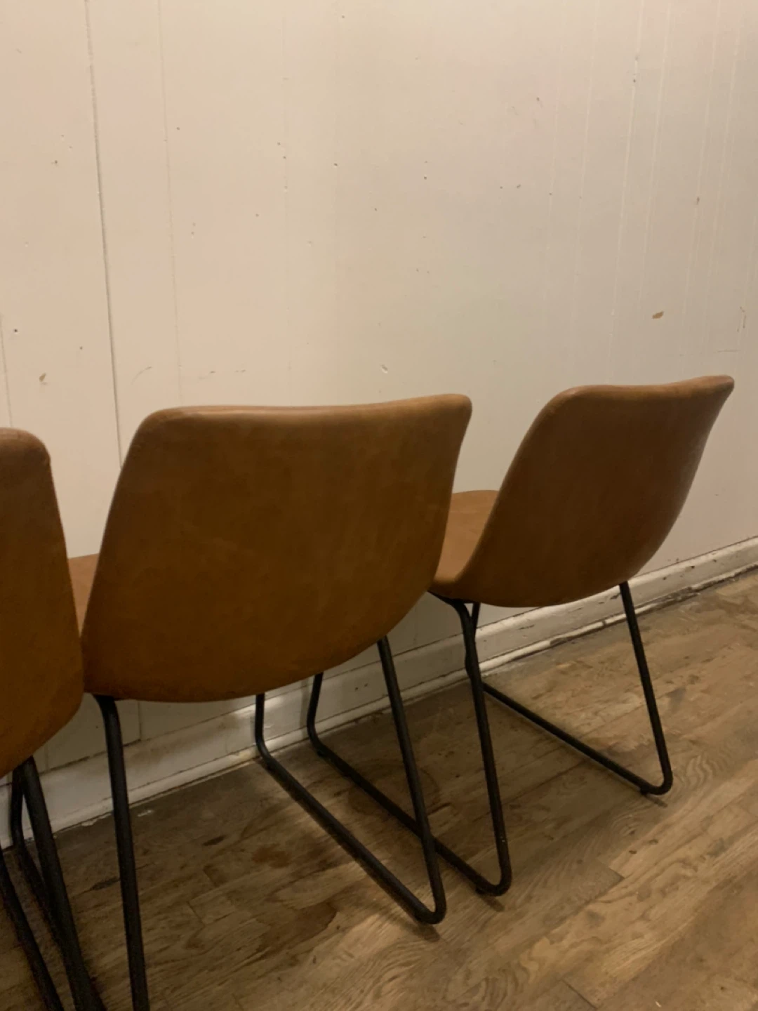Set of 4 Brown Dining Chairs - photo 4
