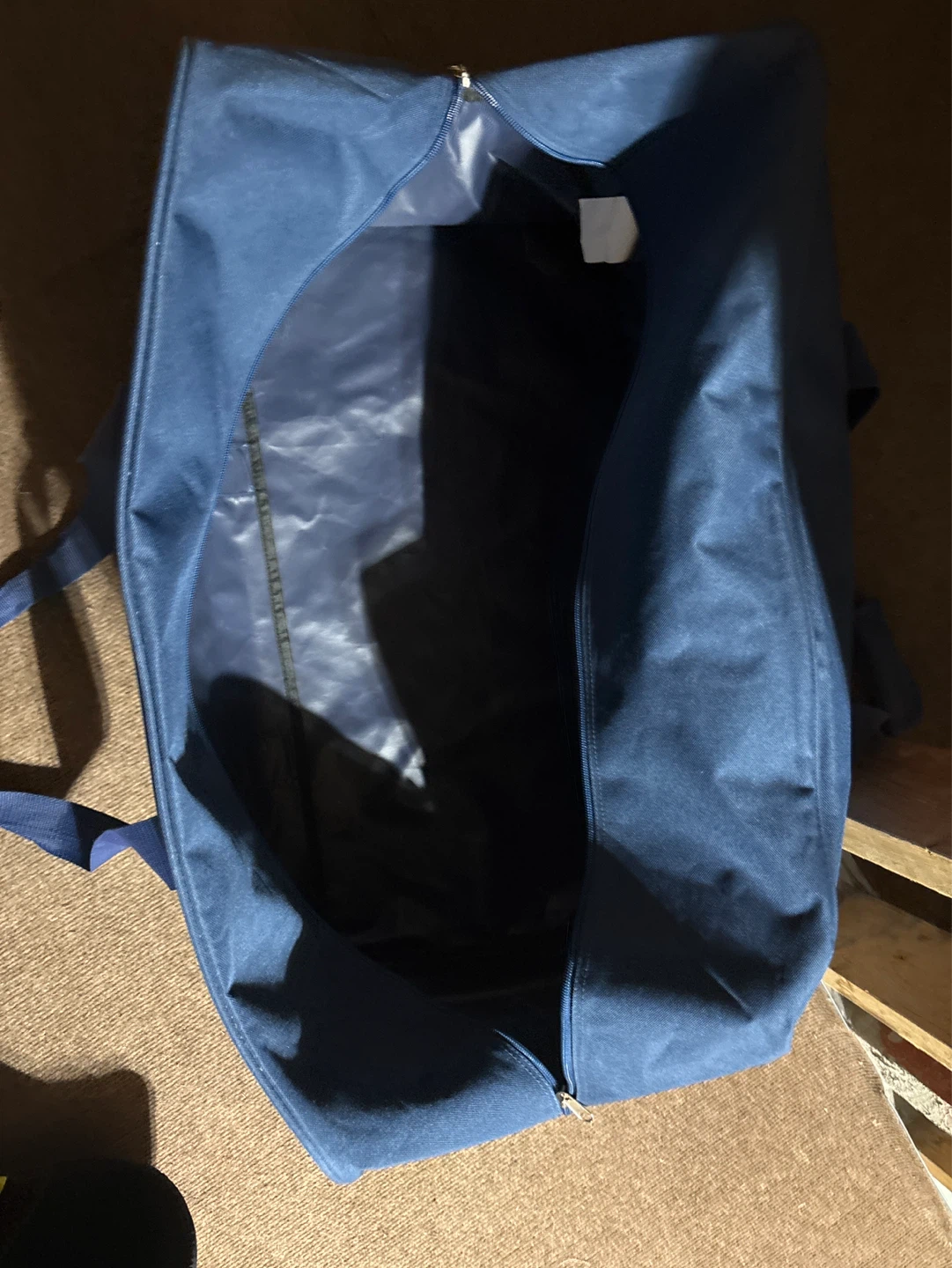 Blue hockey Duffel Bag