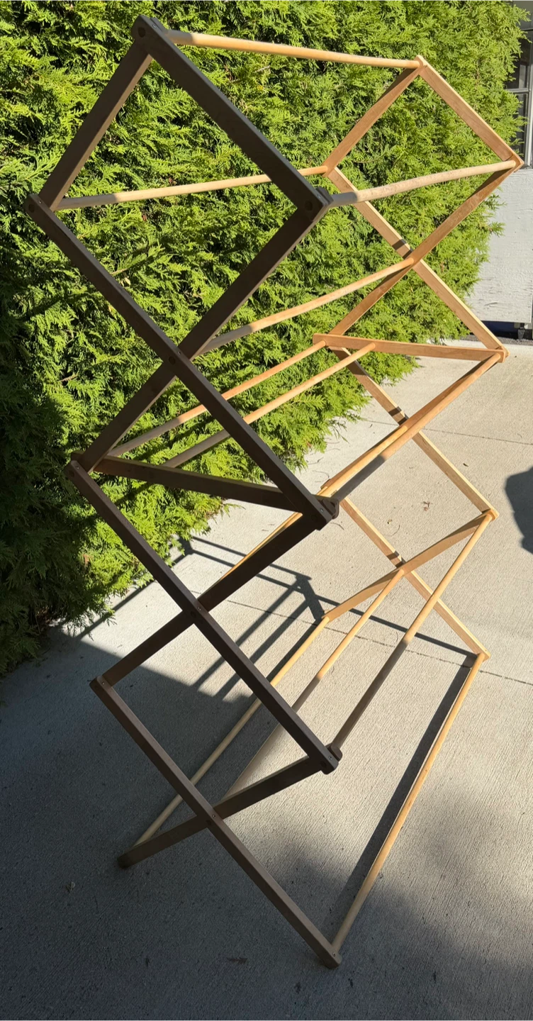 Wooden Accordion Drying Rack / Shelf - photo 3