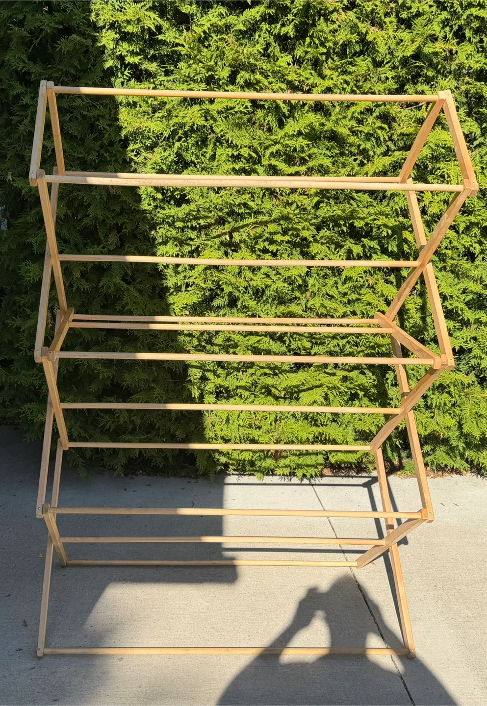 Wooden Accordion Drying Rack / Shelf