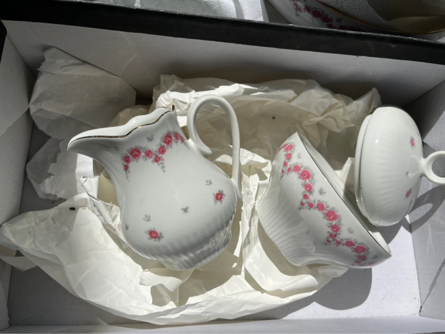Vintage Rose Pattern Porcelain Serving Set - photo 2