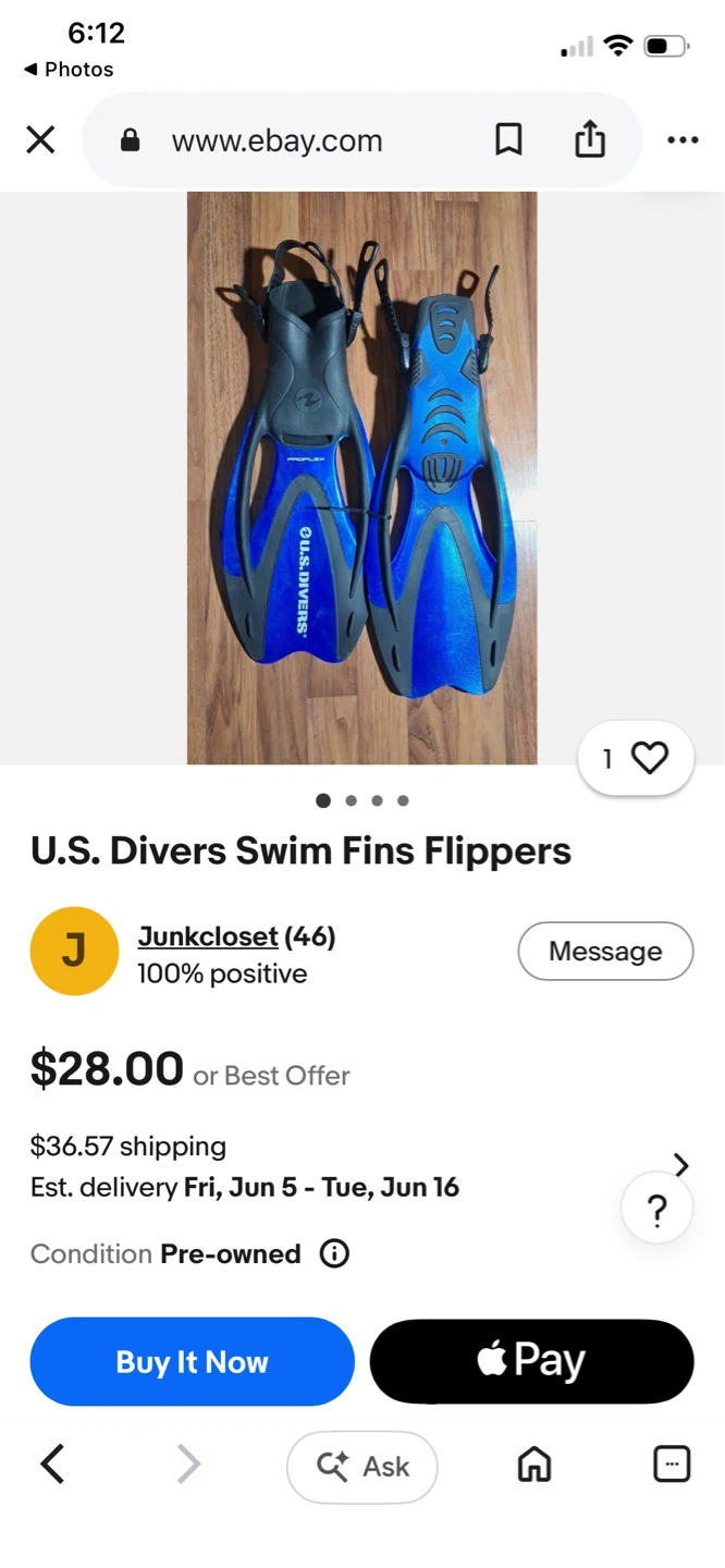 U.S. Divers Pink & Grey Swim Fins - photo 3