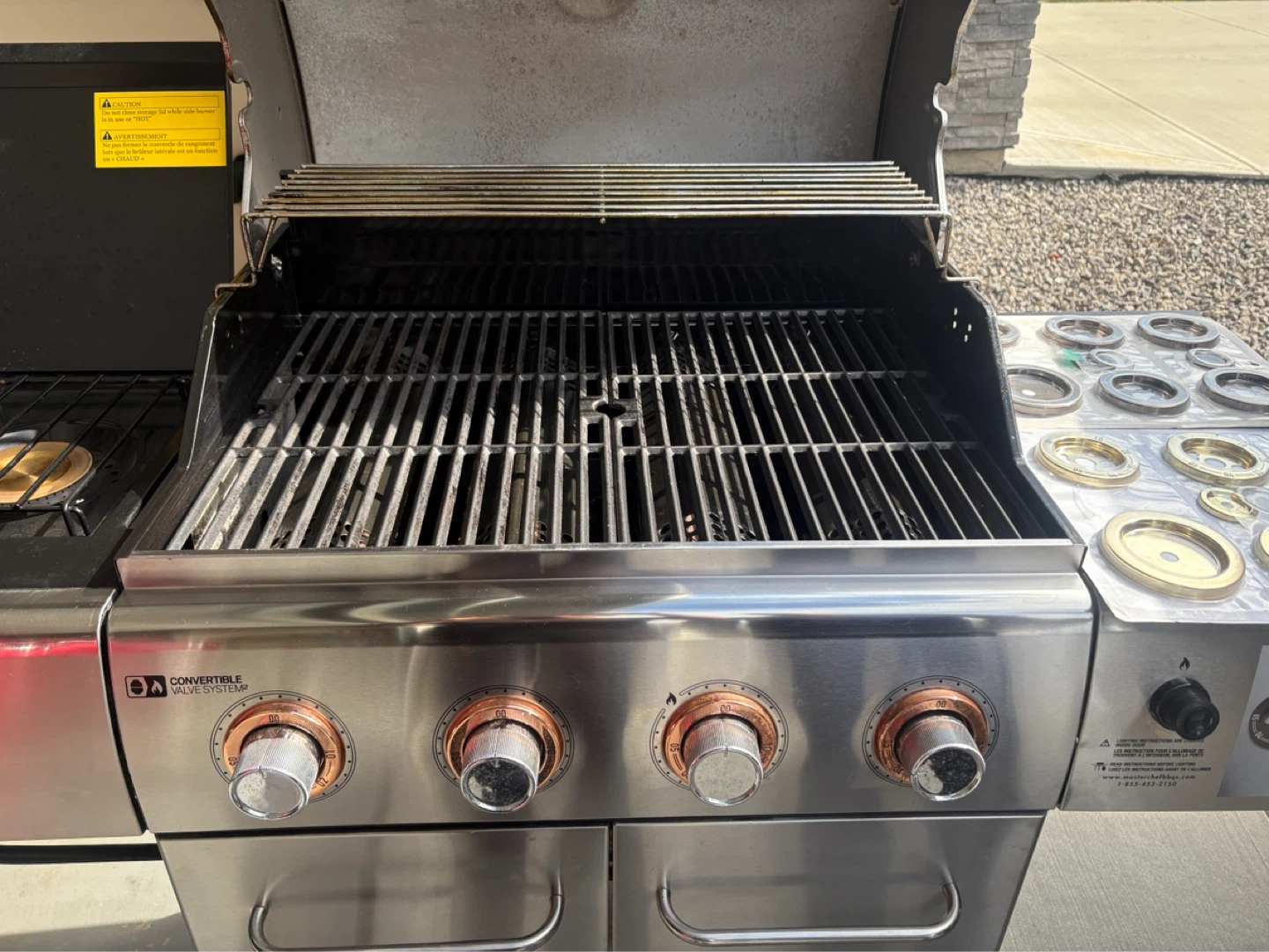 Elite 4-Burner Propane Gas Grill with Side Burner - photo 3