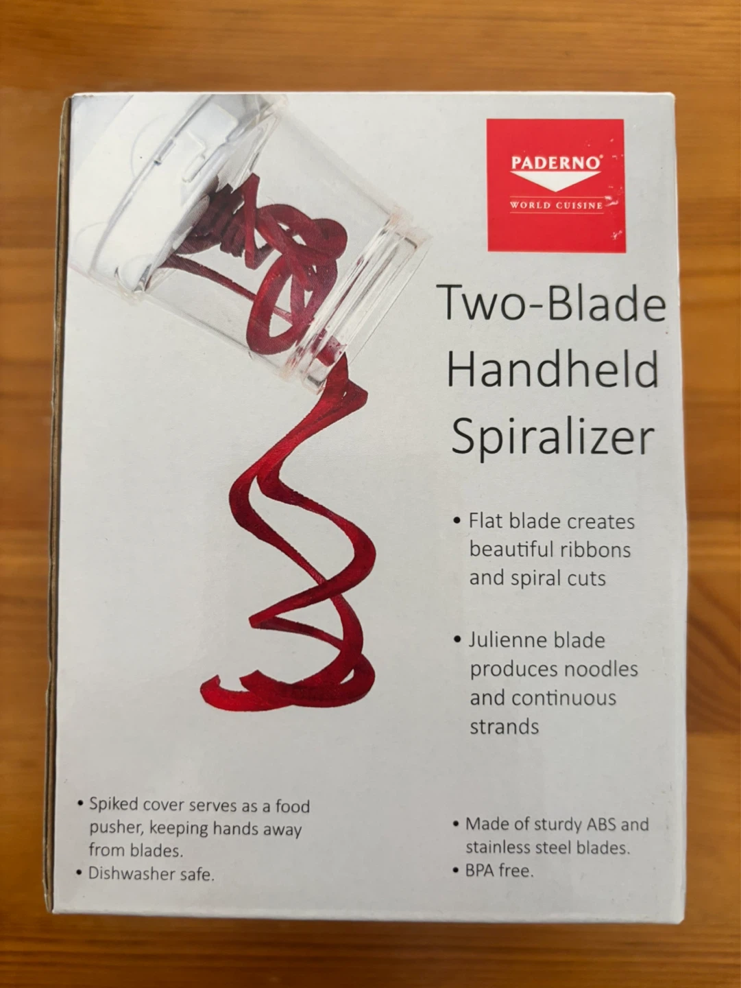Brand new Paderno 2-blade spiralizer - photo 2
