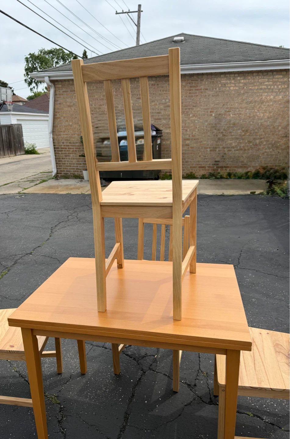Light Wood Dining Table and 6 Chairs Set. $100.00 or best offer - photo 5