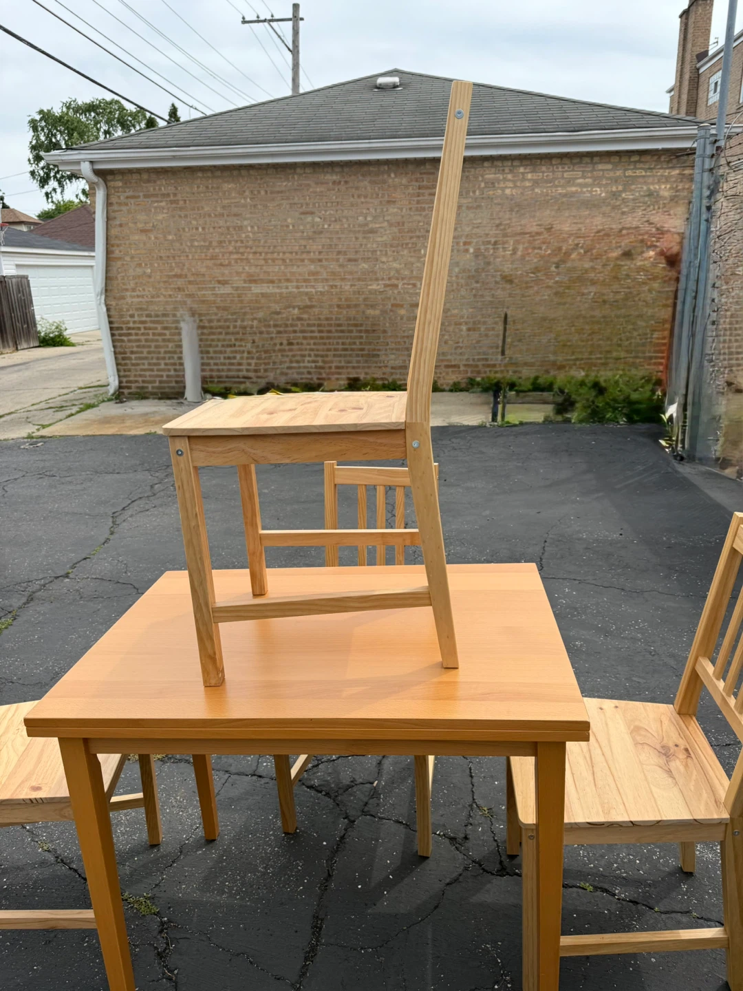 Light Wood Dining Table and 6 Chairs Set. $100.00 or best offer - photo 4