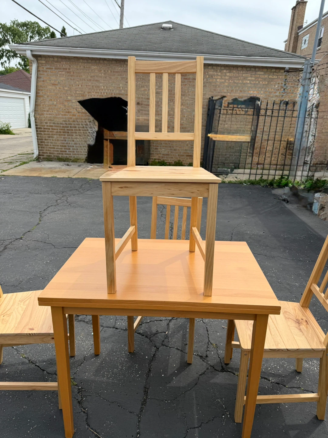 Light Wood Dining Table and 6 Chairs Set. $100.00 or best offer - photo 3