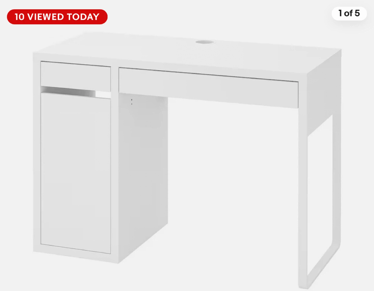 IKEA MICKE White Desk + CHAIR