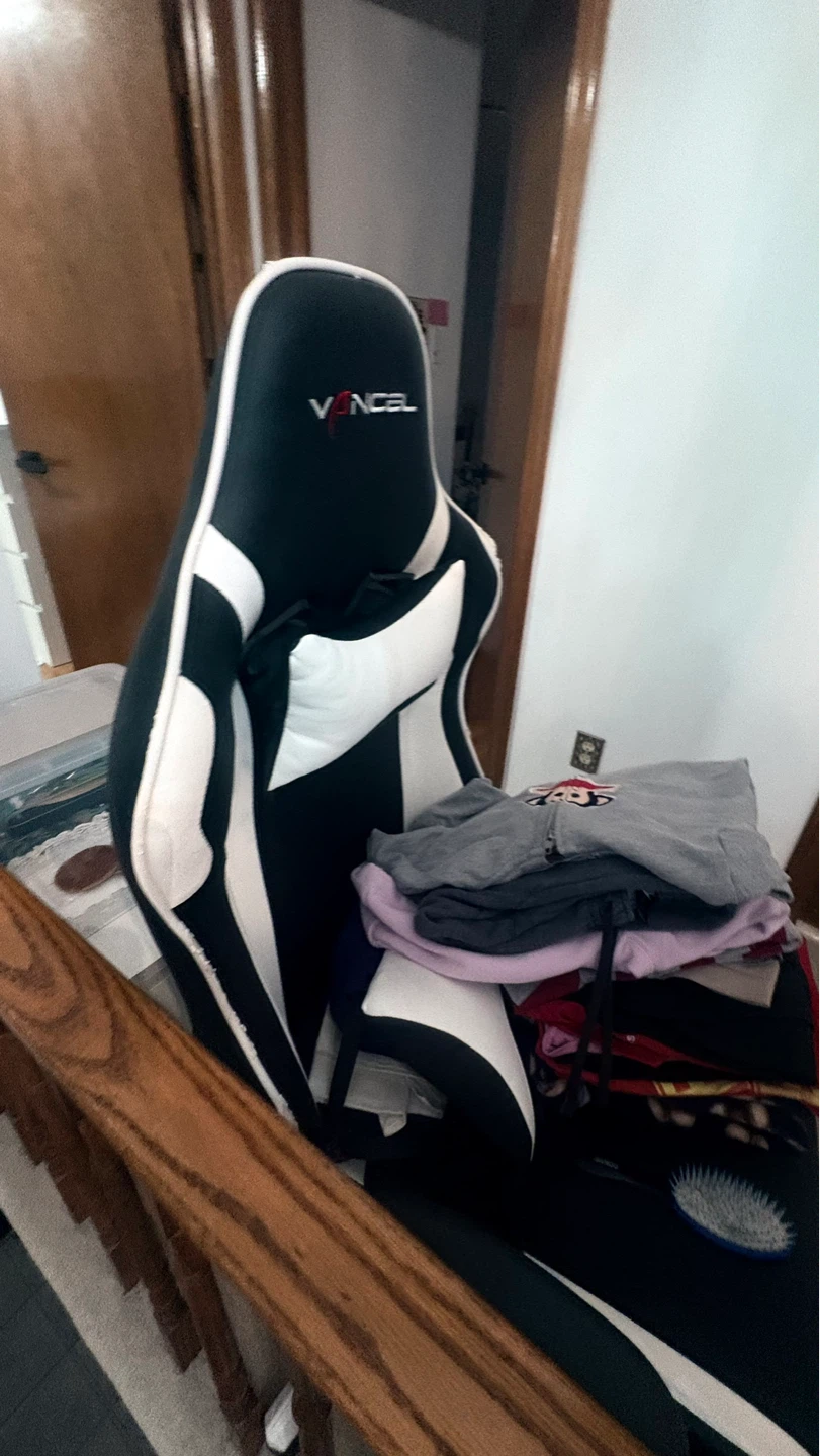 VANCEL Gaming Chair - Black/White - photo 4