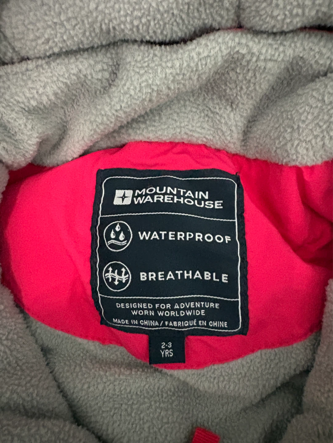 Mountain Warehouse Pink Snowsuit - Size is 2-3 years - photo 3