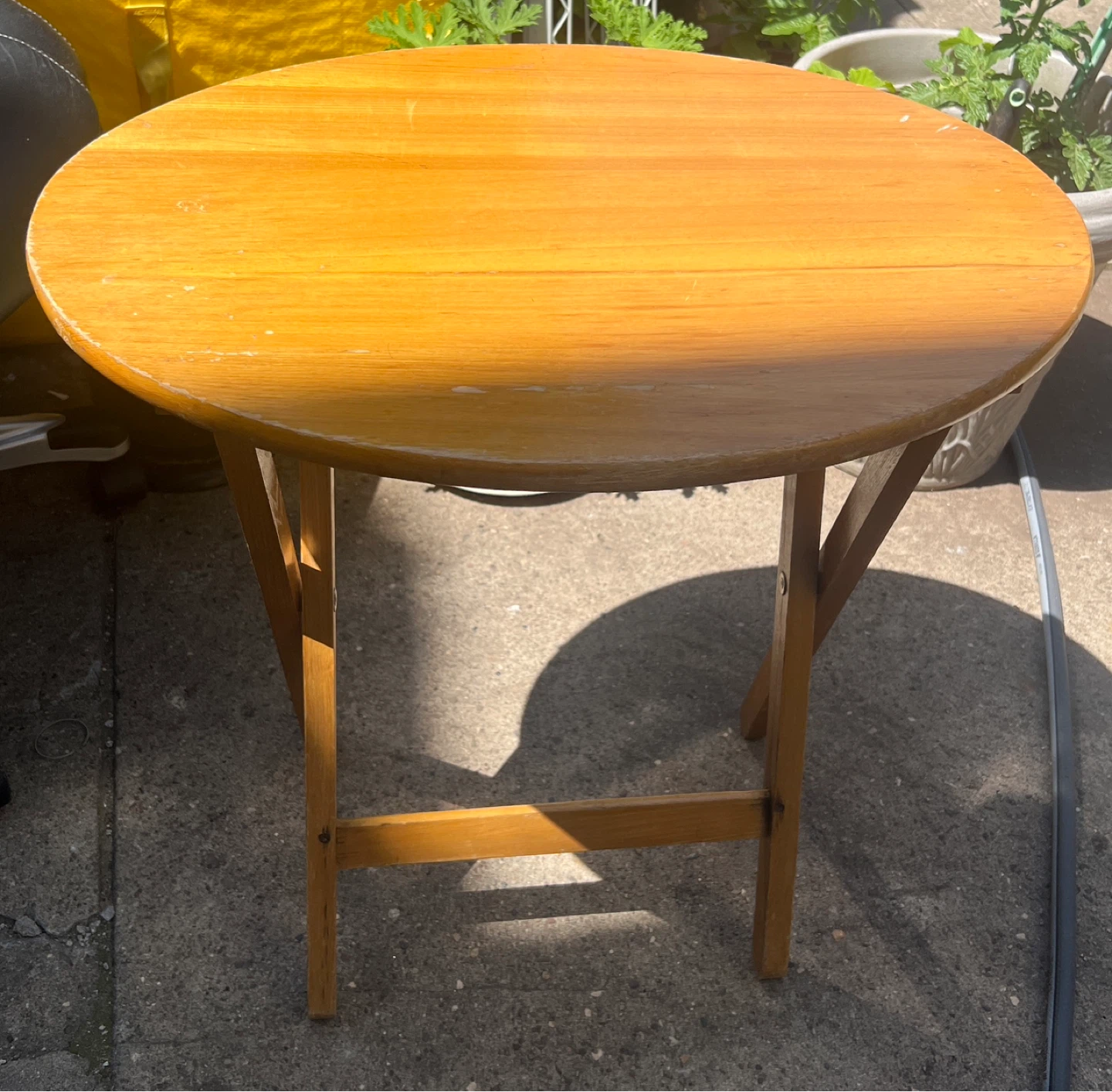 Wooden Folding Side Table