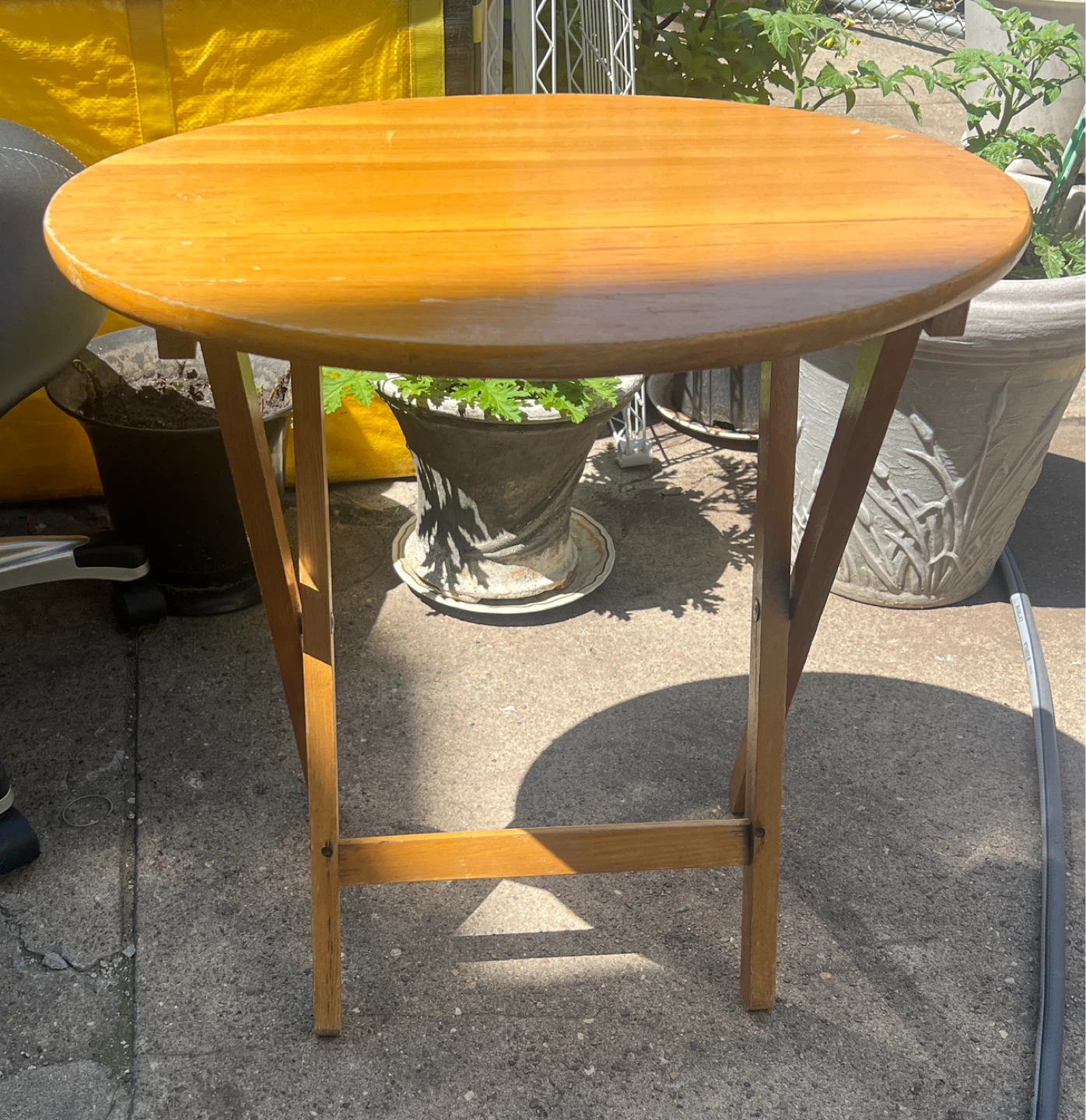 Wooden Folding Side Table - photo 3