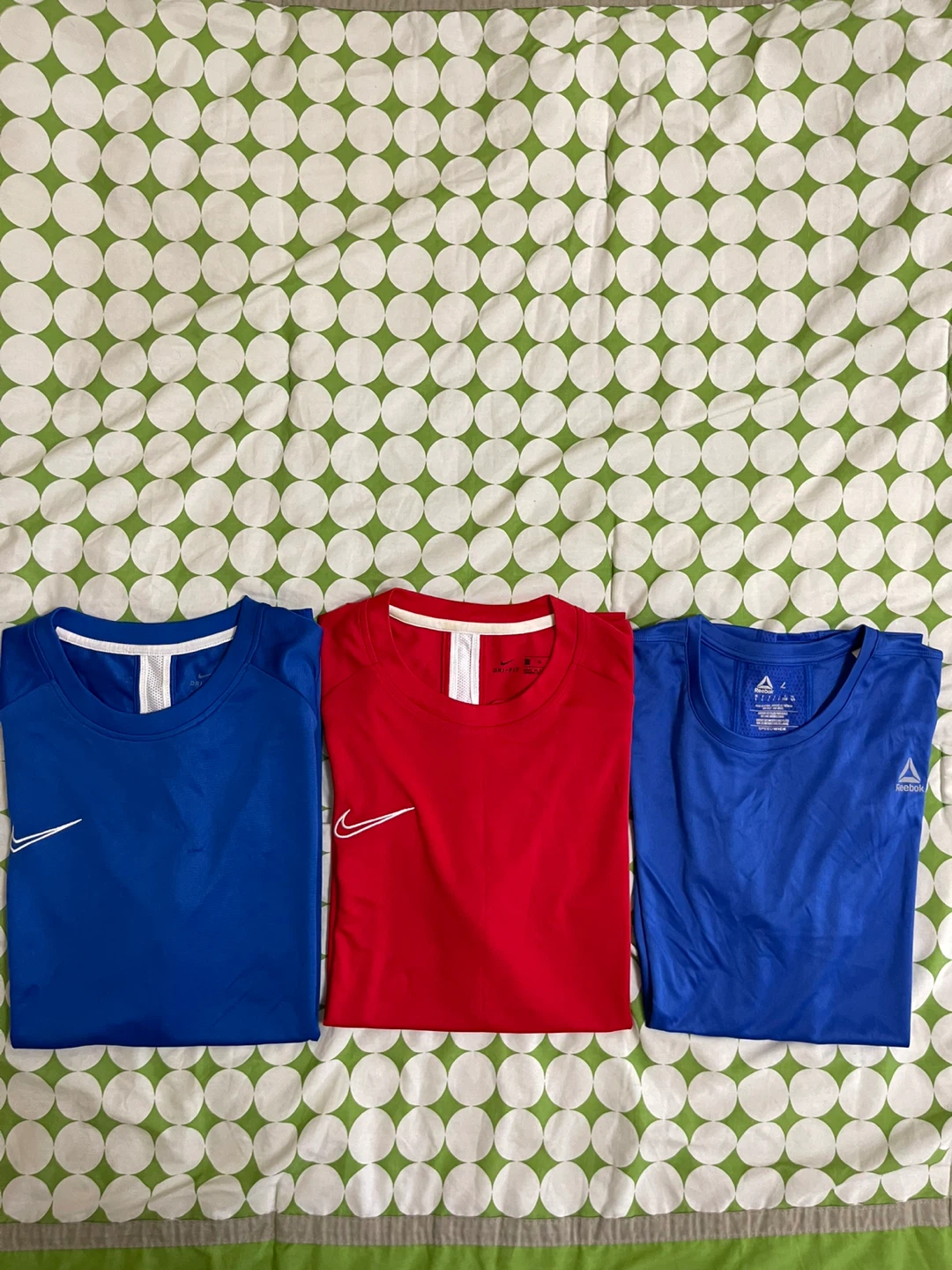 Nike Dri-FIT T-Shirt - Red and Blue - XL