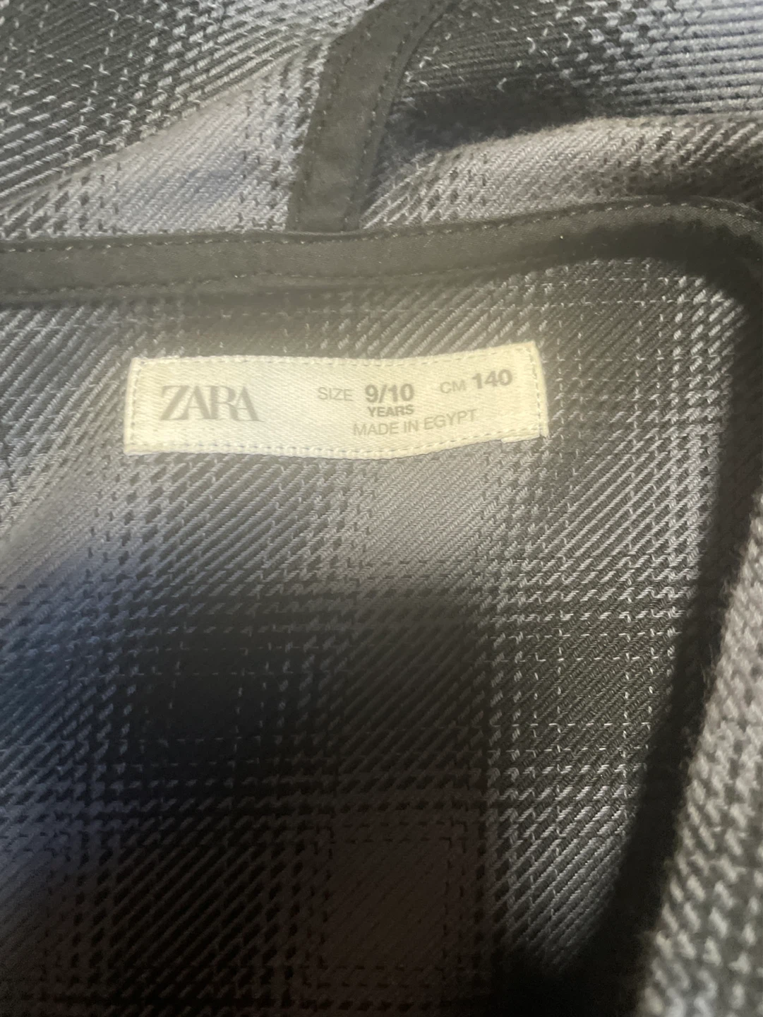Zara Plaid Hooded Shirt Jacket - Size 9/10 - photo 2
