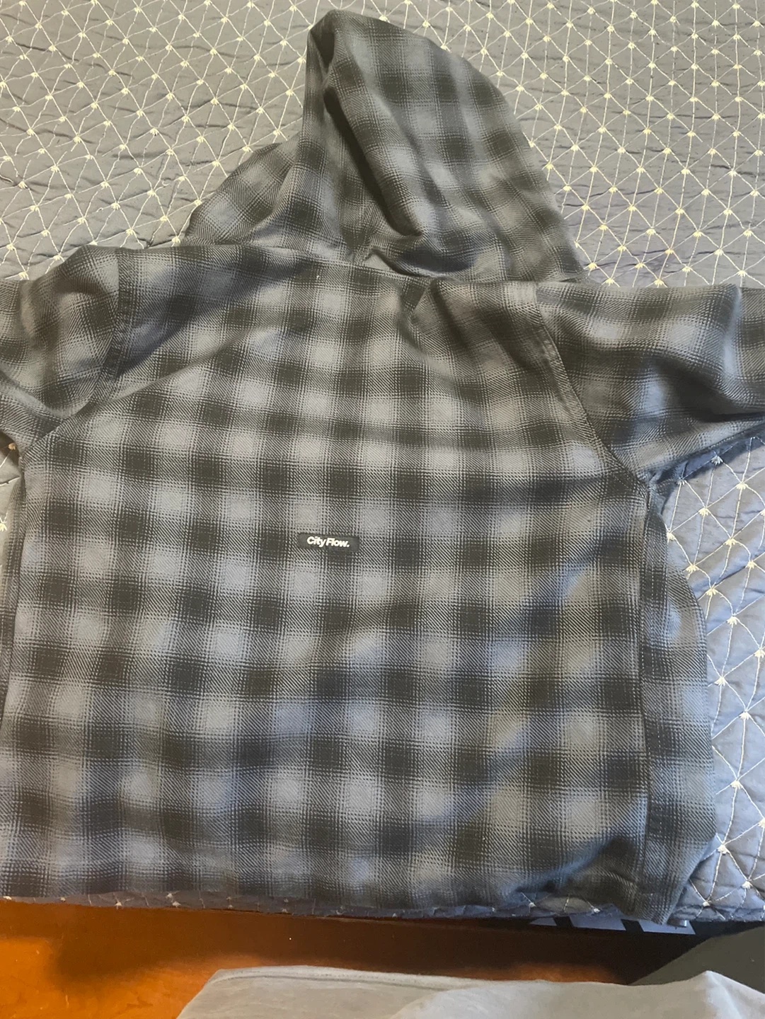 Zara Plaid Hooded Shirt Jacket - Size 9/10 - photo 3