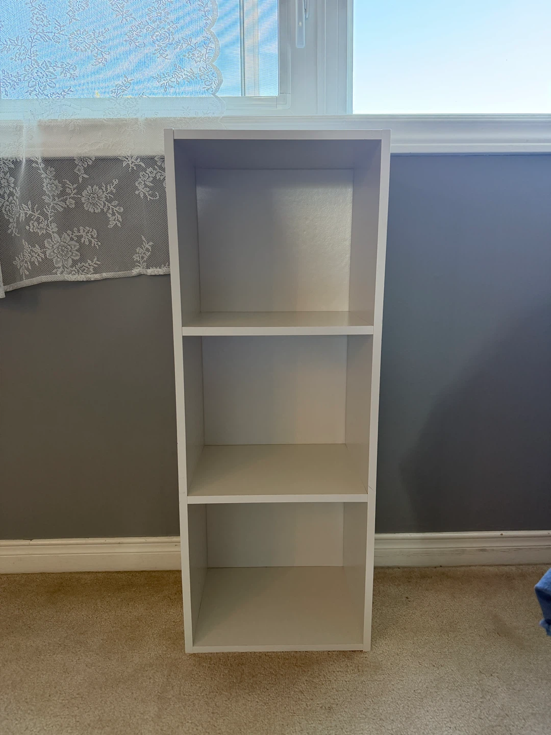 White 3-Shelf Bookshelf