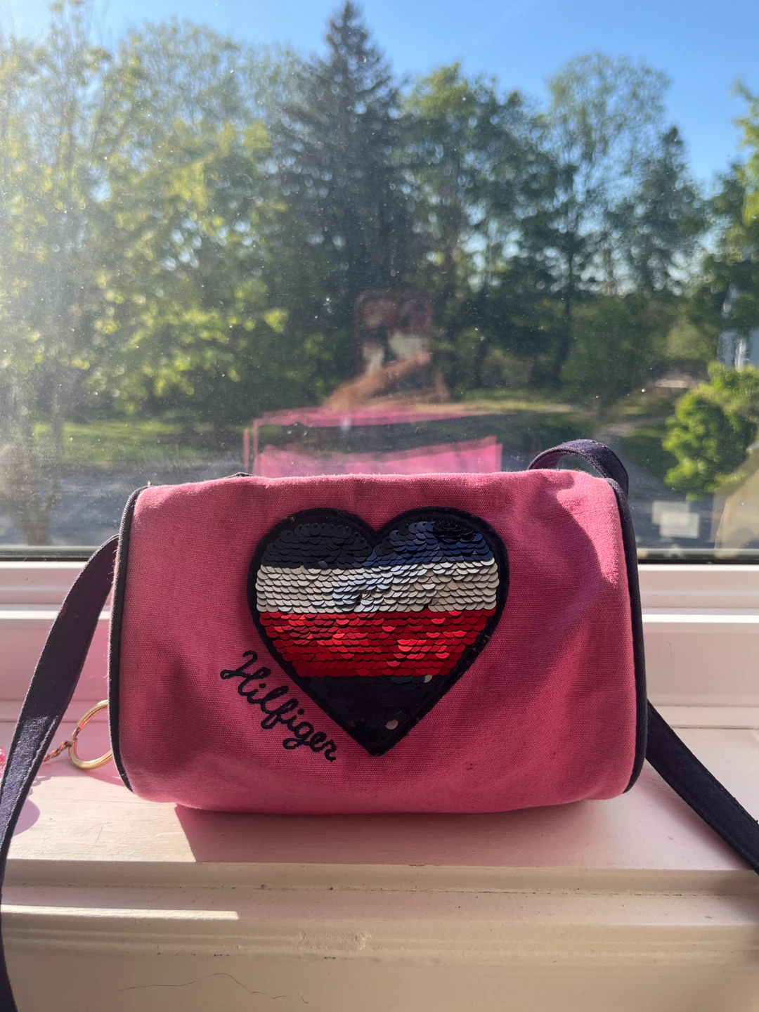 Tommy Hilfiger Pink Heart Sequin Bag