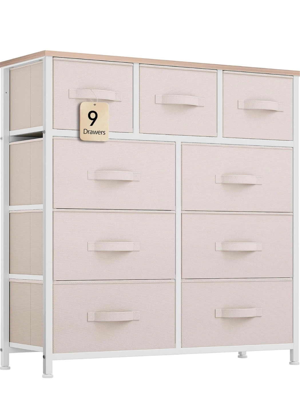 9-Drawer Fabric Dresser