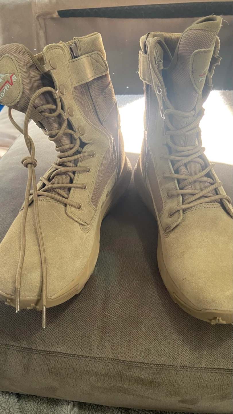 Tan Combat Boots - photo 2