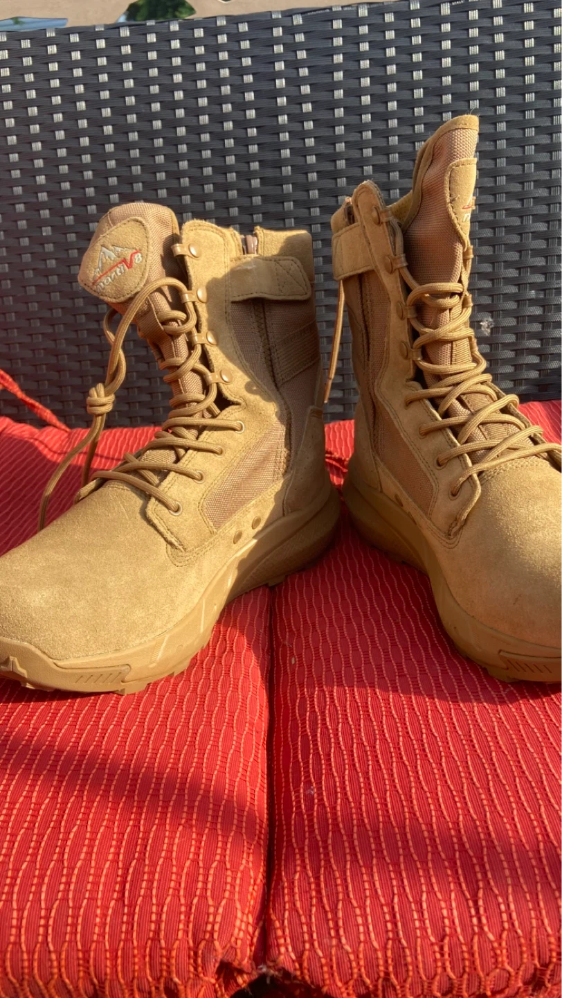 Tan Combat Boots