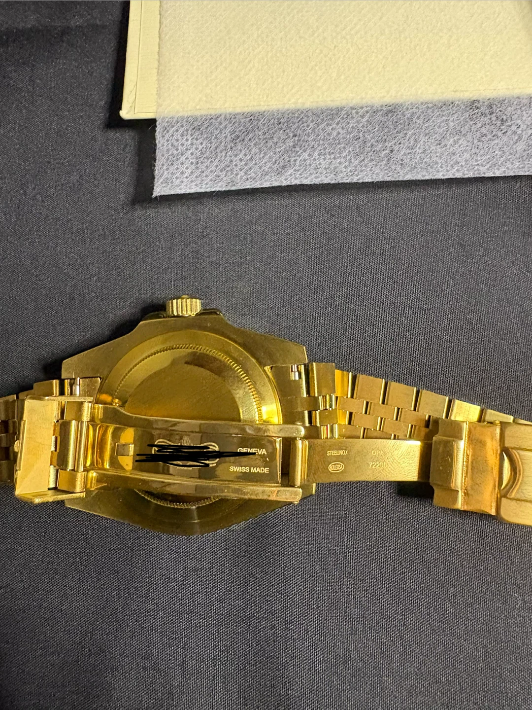 Gold GMT Automatic Watch – Swiss Movement – Full Set - photo 4
