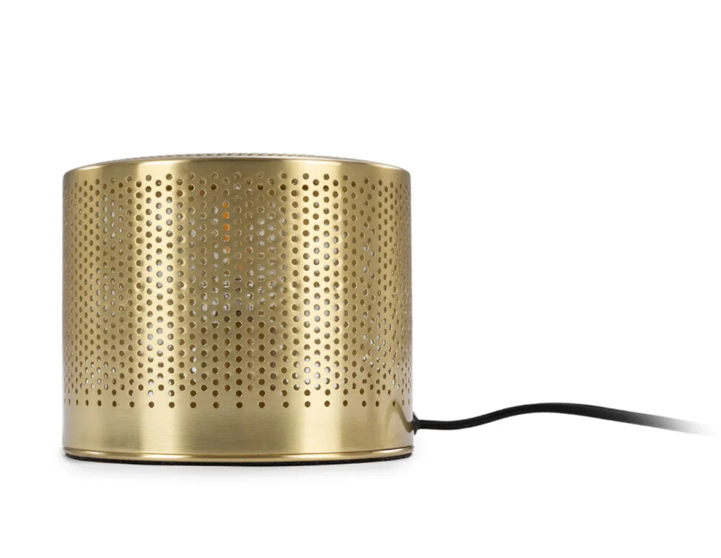 Gold Perforated Cylinder Table Lamp - photo 3