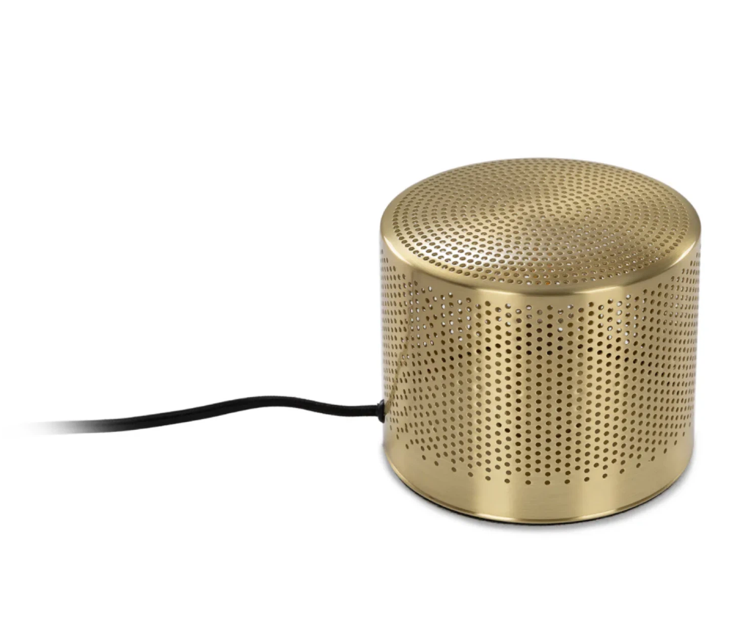 Gold Perforated Cylinder Table Lamp - photo 4