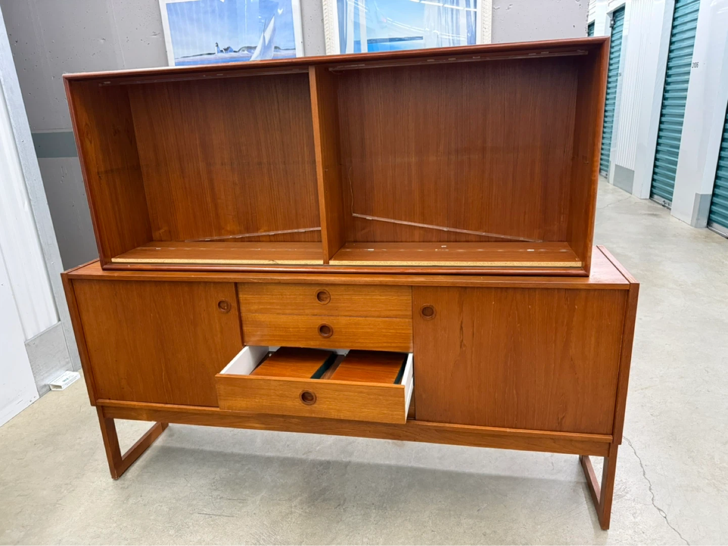 Vintage Teak Sideboard with Drawers - photo 2